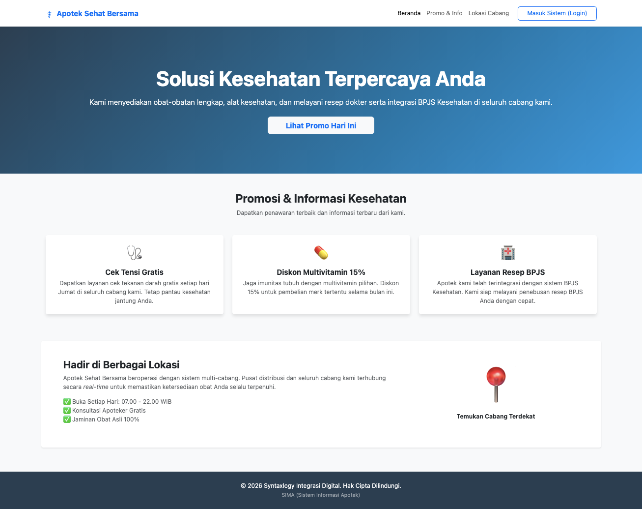 SIMA (Sistem Informasi Apotek)